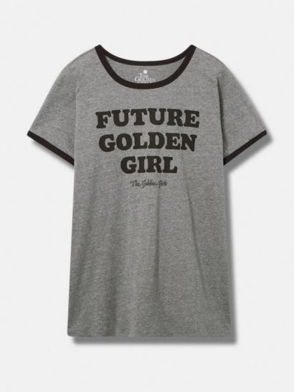 Golden Girls Classic Fit Cotton Crew Neck Ringer Tee Size 6X (30/32)
